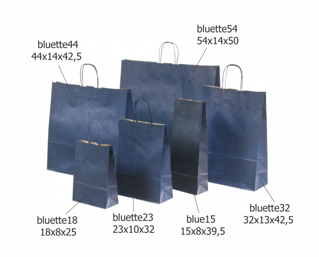 Blue Paper Bags