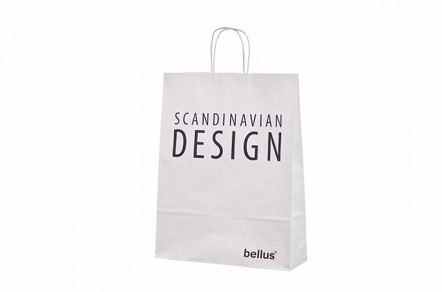 white paper bags with logo 