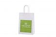 white paper bags with logo | Galleri-White Paper Bags with Rope Handles white paper bags with prin