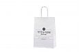 strong white kraft paper bag with print | Galleri-White Paper Bags with Rope Handles white kraft p