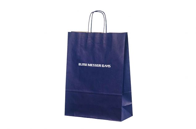 blue kraft paper bag 