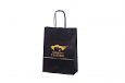 black paper bag with personal print | Galleri-Black Paper Bags with Rope Handles black paper bags 