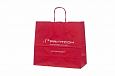 red kraft paper bags | Galleri-Black Paper Bags with Rope Handles red kraft paper bag with print
