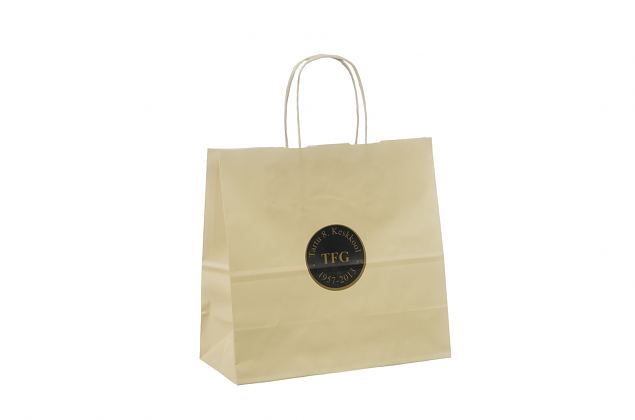 beige paper bag 