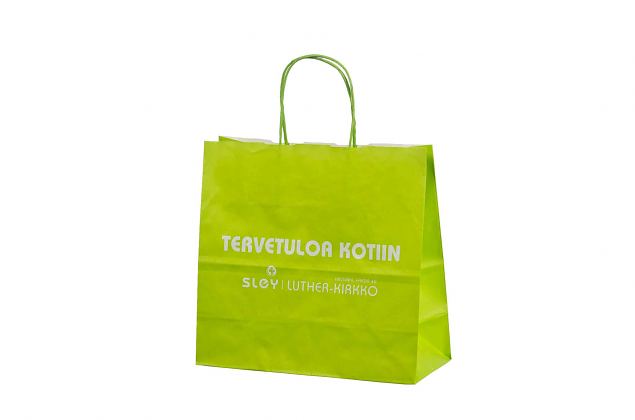 light green paper bags 