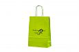 light green paper bag with print | Galleri-Orange Paper Bags with Rope Handles light green paper b