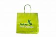 light green paper bag with print | Galleri-Orange Paper Bags with Rope Handles light green paper b