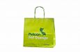 light green paper bag with personal print | Galleri-Orange Paper Bags with Rope Handles light gree