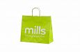 light green paper bag with personal print | Galleri-Orange Paper Bags with Rope Handles light gree