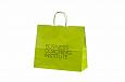 light green kraft paper bags | Galleri-Orange Paper Bags with Rope Handles strong light green kraf