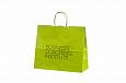 light green paper bag with rope handles | Galleri-Orange Paper Bags with Rope Handles strong light