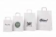 white kraft paper bag | Galleri-White Paper Bags with Flat Handles white paper bags with personal 