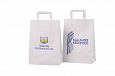 white paper bags with personal print | Galleri-White Paper Bags with Flat Handles white paper bags