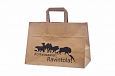 brown paper bags with print | Galleri-Brown Paper Bags with Flat Handles brown kraft paper bags 