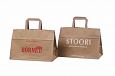 brown paper bag with print | Galleri-Brown Paper Bags with Flat Handles durable brown paper bag 