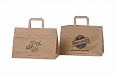 durable brown paper bag with print | Galleri-Brown Paper Bags with Flat Handles durable brown pape