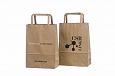 brown paper bags with print | Galleri-Brown Paper Bags with Flat Handles eco friendly brown paper 