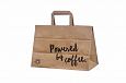 brown paper bag with print | Galleri-Brown Paper Bags with Flat Handles eco friendly brown kraft p
