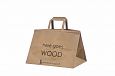 durable brown kraft paper bag | Galleri-Brown Paper Bags with Flat Handles durable and eco friendl