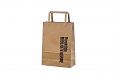 eco friendly brown paper bag with personal print | Galleri-Brown Paper Bags with Flat Handles dura