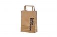 brown paper bag with print | Galleri-Brown Paper Bags with Flat Handles durable and eco friendly b