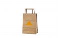 brown paper bag with print | Galleri-Brown Paper Bags with Flat Handles durable and eco friendly b