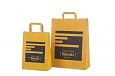 Galleri-Orange Paper Bags with Flat Handles 