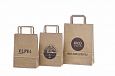 ecological paper bag with with flat handles and print | Galleri-Ecological Paper Bag with Rope Han