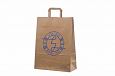 durable ecological paper bags flat handles and with logo | Galleri-Ecological Paper Bag with Rope