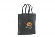 black non-woven bag with personal print | Galleri-Black Non-Woven Bags durable black non-woven ba