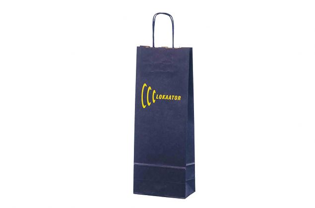 paper bag for 1 bottle with logo 