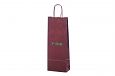 kraft paper bag for 1 bottle with personal print | Galleri-Paper Bags for 1 bottle durable paper b