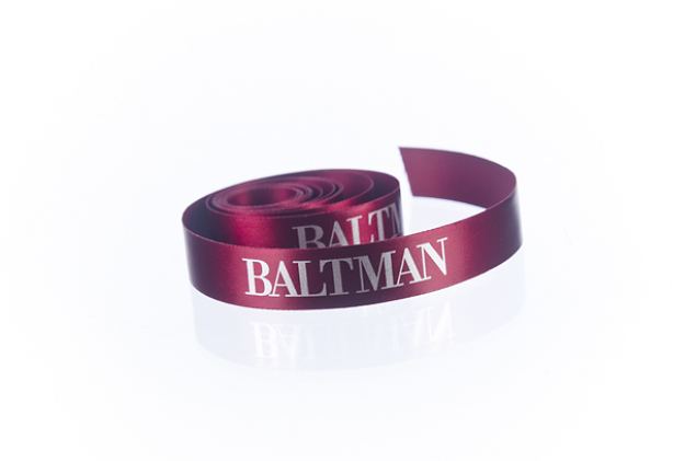 satin ribbon with personal print 