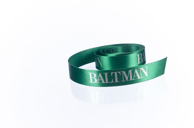 satin ribbon with personal logo print 