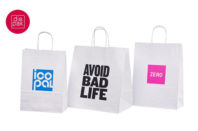 n��rsangadega tr�kiga valged paberkotid 